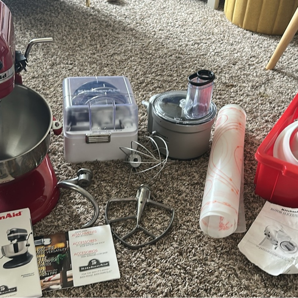 KitchenAid Silver and Clear Food Processor Set